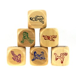 six sex positions wood dice