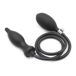 dark inflator silicone inflatable anal plug