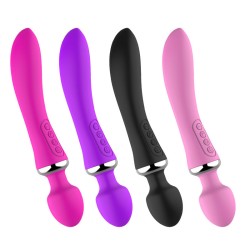 double head heating wand vibrator